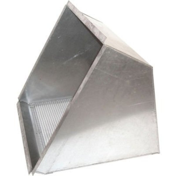 Americraft Mfg Global Industrial„¢ Inlet Weatherhood With Birdscreen for 36" Exhaust Fan IWH-36